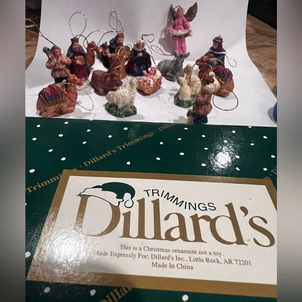 Dillard’s Trimmings Nativity Scene Holiday Figurine Set